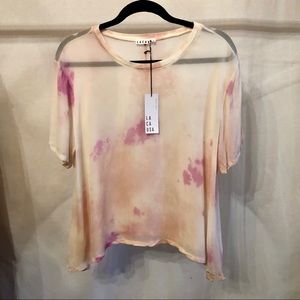 LACAUSA chiffon tee NWT